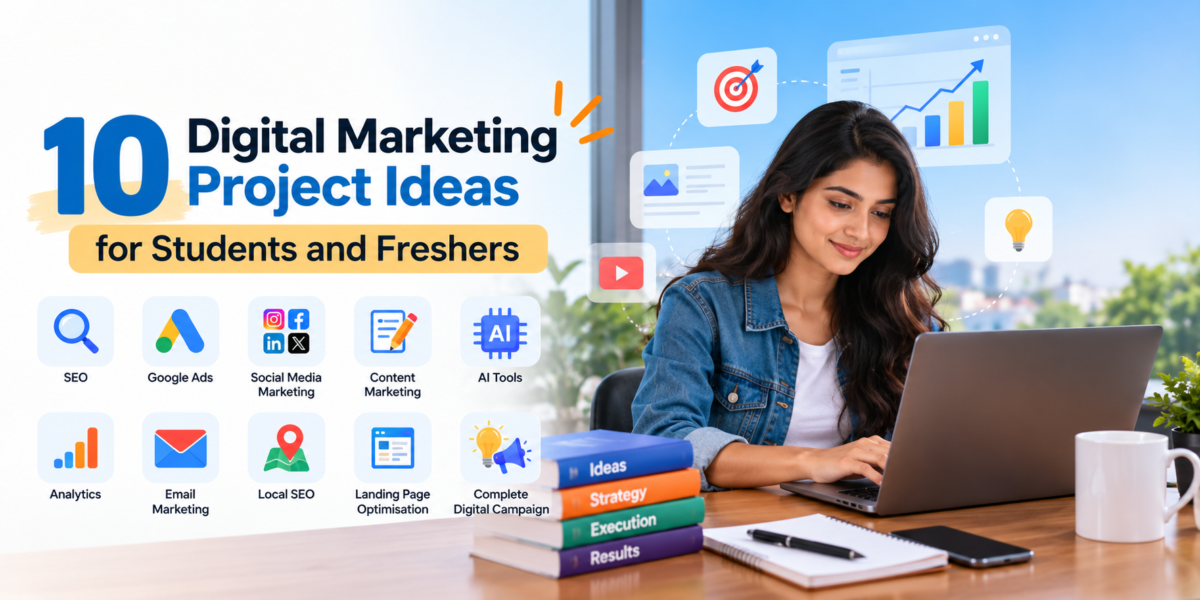 10 Digital Marketing Project Ideas for Students and Freshers