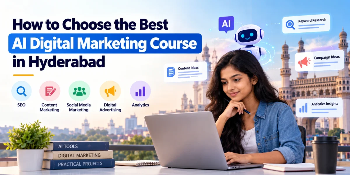 AI digital marketing course in Hyderabad with SEO, content marketing and analytics